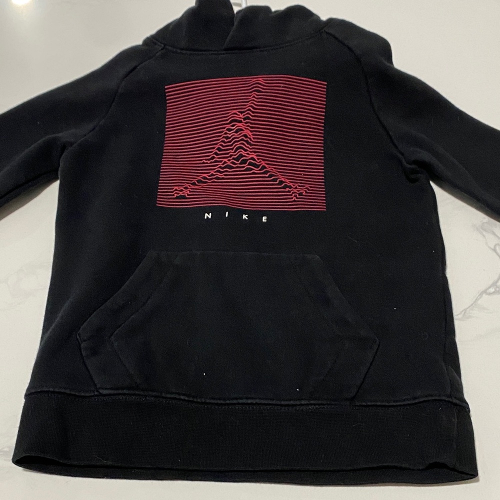 Nike Black Sweatshirt with Red Graphic